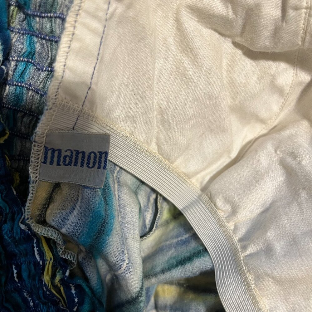 RARE deadstock ultra glam 1960s blue and green bathing suit - Picture 2 of 3